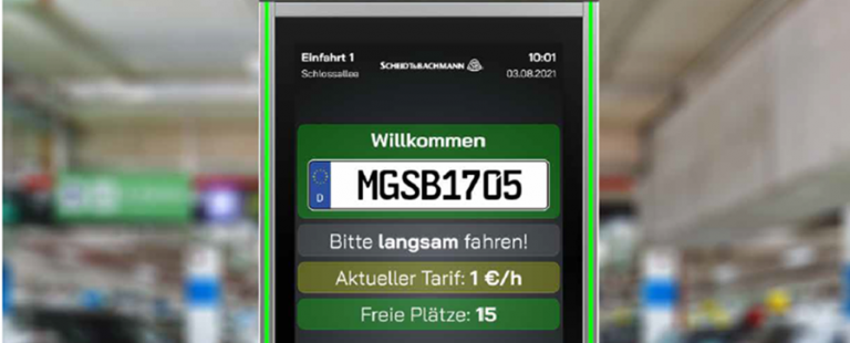Digitale Visitenkarte für das Parkhaus