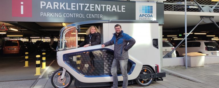 Nachhaltiges Parkraummanagement mit E-Cargobikes