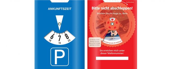 Parkscheibe als Werbemittel