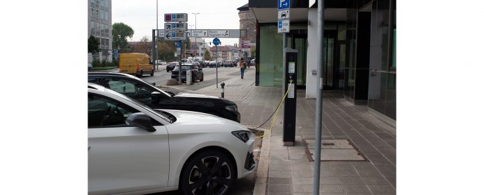 Nuremberg,,Germany,-,25.,October,2021:,Electric,Cars,Are,Charged