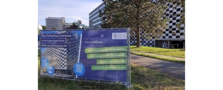„Parkraum-Sharing“ am Parkhaus Lichtwiese der TU Darmstadt