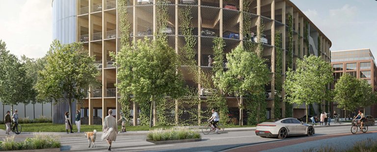 Ein Parkhaus aus Holz als Brücke in die Zukunft