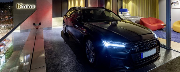 b’mine Hotel in Düsseldorf digitalisiert Parken
