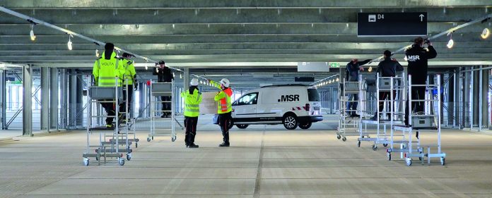 MSR-Technik im Parkhaus am Frankfurter Flughafen